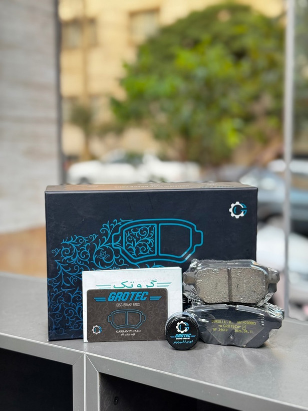 لنت ترمز عقب آریو Z300 و شاهین و تویوتا کرولا 2008 تا 2018 و وولکس C30 و لیفان X50 و تویوتا پریوس و جکS3 ام وی ام X22 اتومات و گریت وال M4 و لکسوس CT200H و جک J4 مدل 1400 تا 1403 و تویوتا یاریس 2013 تا 2018 - برند گروتک پرمیوم