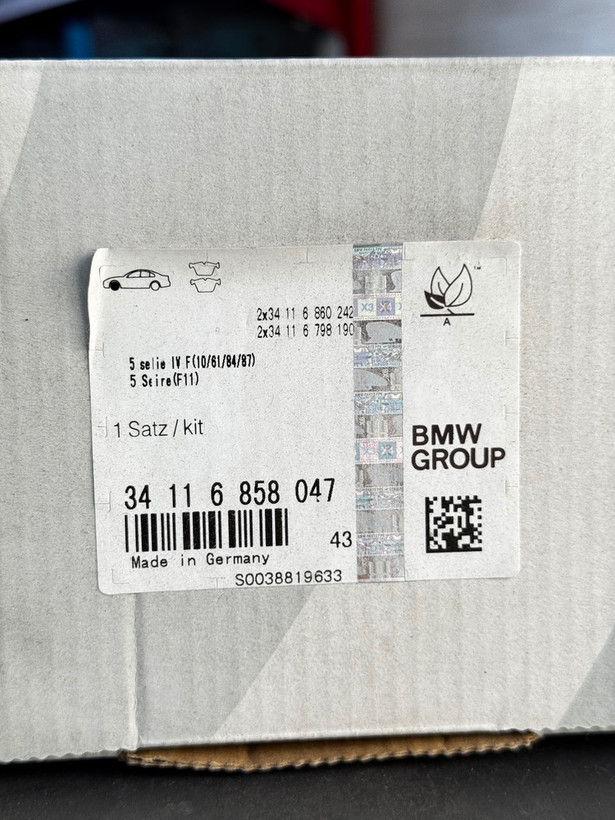 لنت ترمز تمام سرامیک جنیون پارت افتر مارکت جلو بی ام و 528 - BMW